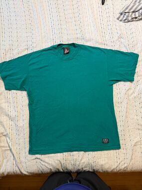 Vintage JC Penney USA Olympic Rings Green T Shirt Size XL Y2K Olympics